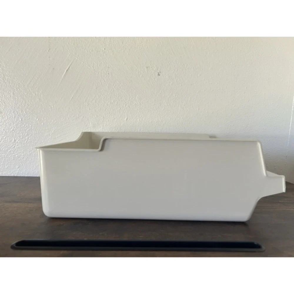 Vintage Ice Cube Storage Bin White Plastic‎ Container 467895 PO2 2985